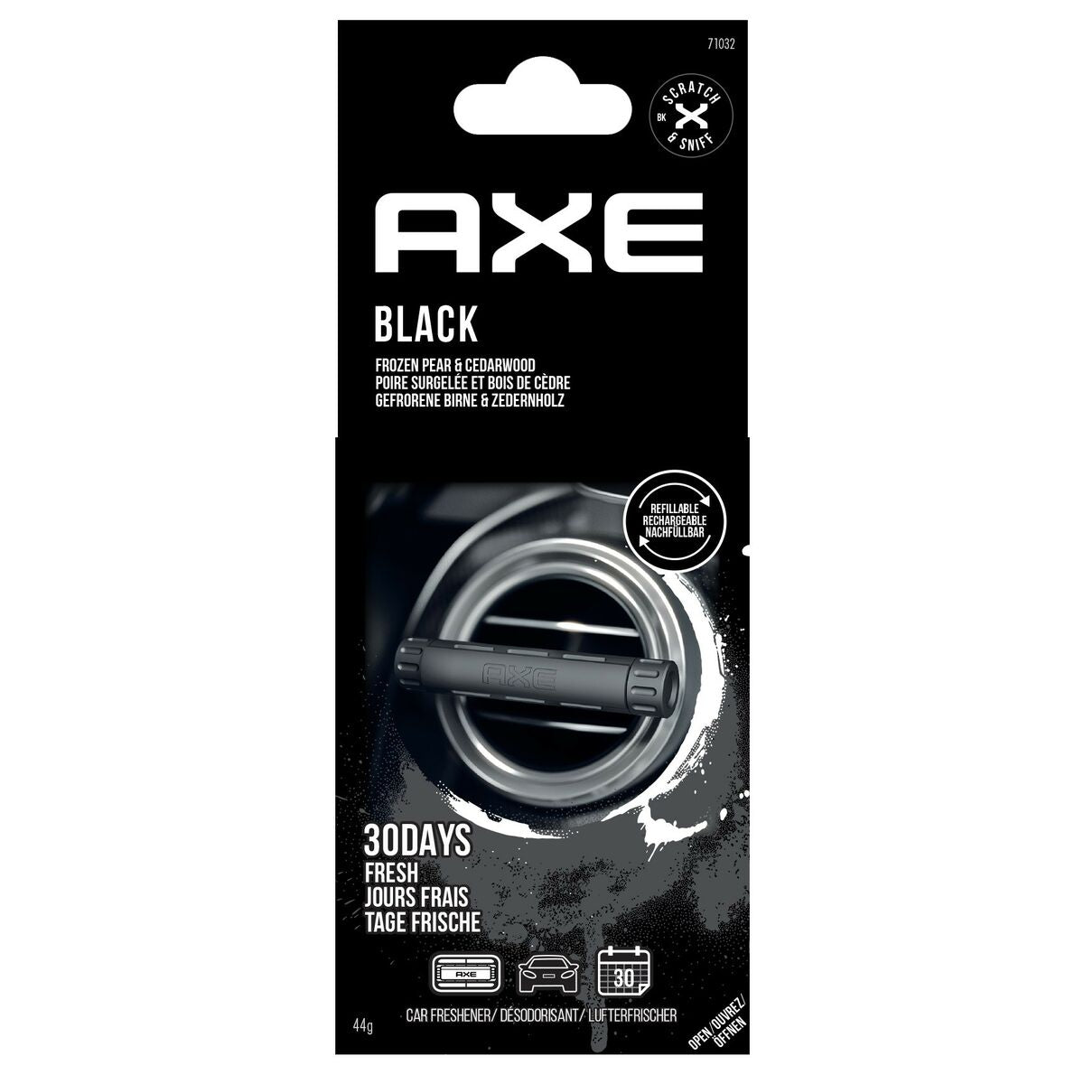 Car Air Freshener California Scents BLACK black Aluminium-0